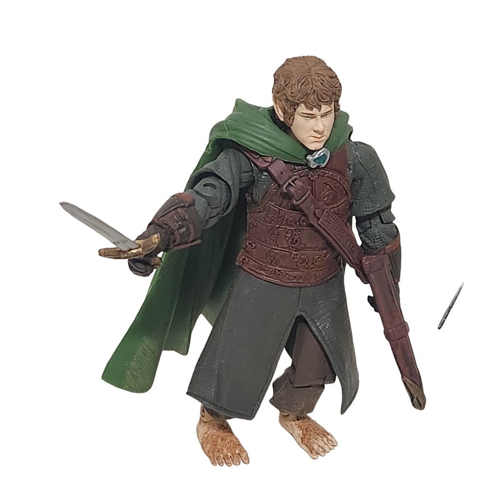 Toy Biz Marvel Lord Of The Rings 3 Piece Lot Cloaked Pippin Gollum Rohan 2003 - Picture 10 of 16